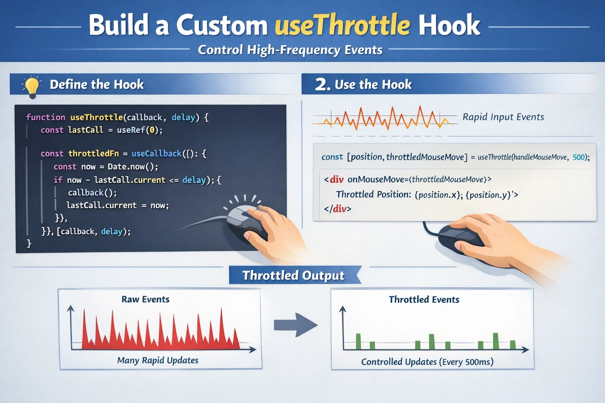 useThrottle Hook: Control High-Frequency Events in React